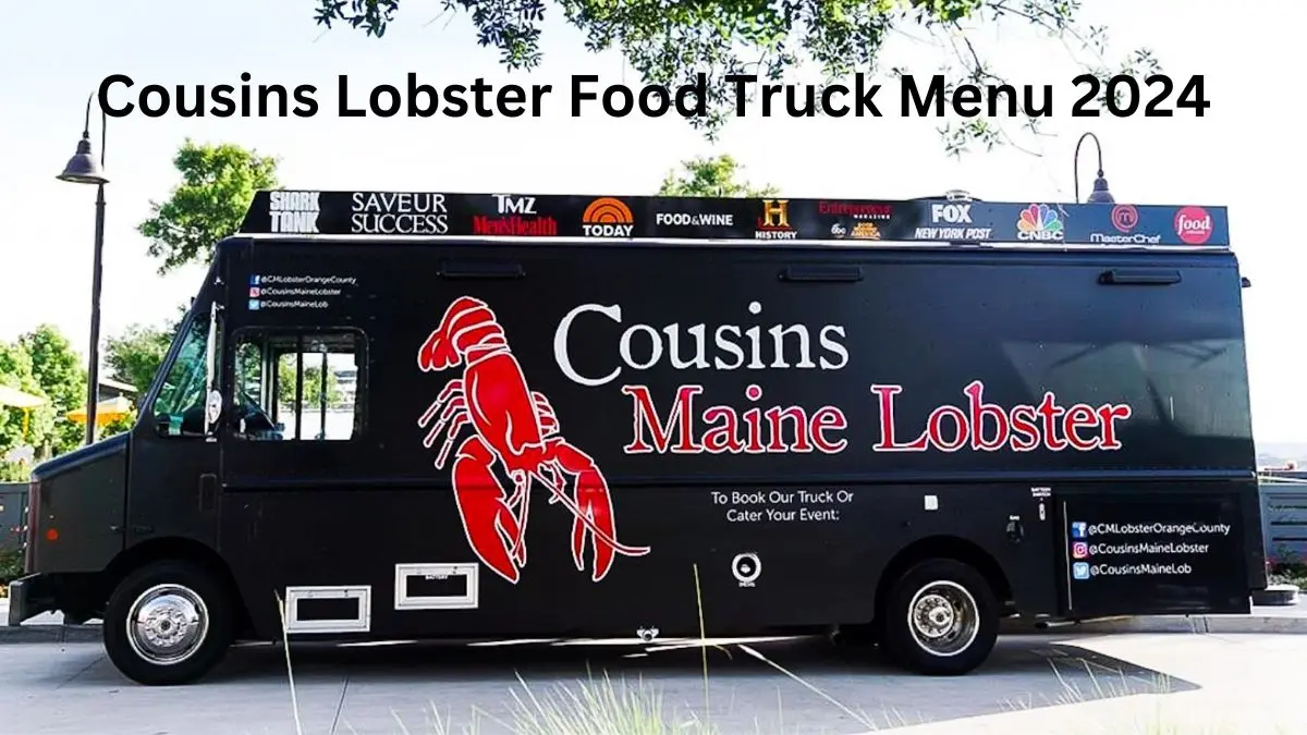 Cousins Lobster Food Truck Menu